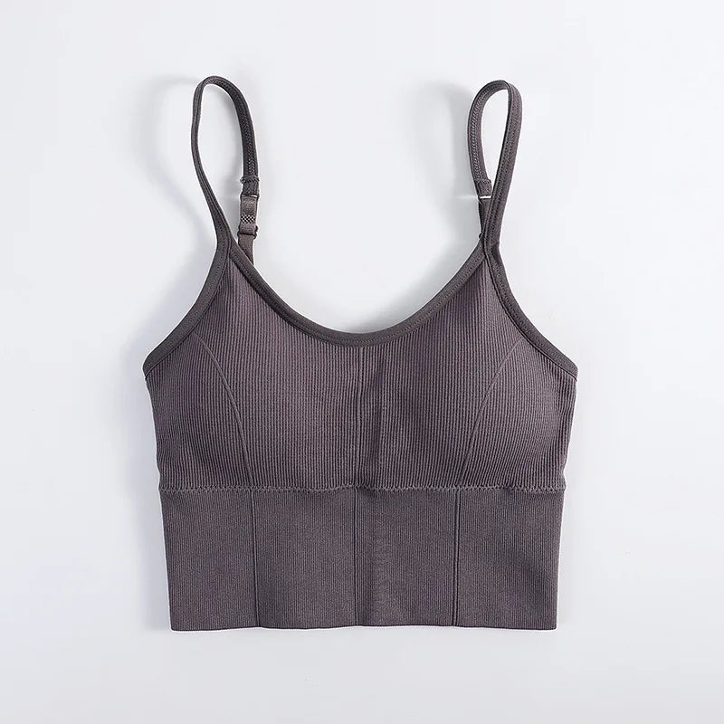 Bras Women Sexy Seamless Bra U Type Backless Bra Gym Running Push Up Bralette Padded Brassiere Women Fitness Sports Bra