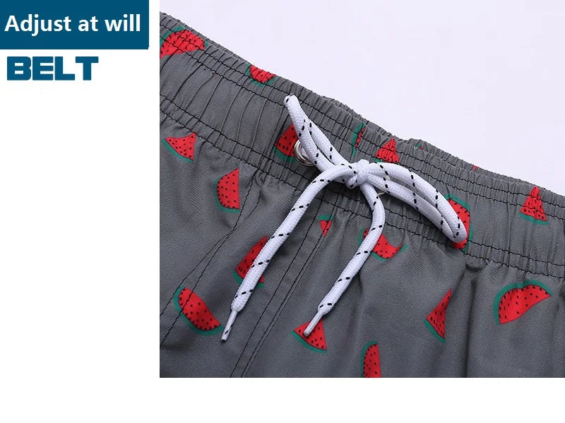 Quick-drying swimwear men beach shorts men's swimming trunks suit bath man holiday shorts quarter-print swimming trunk swimsuit