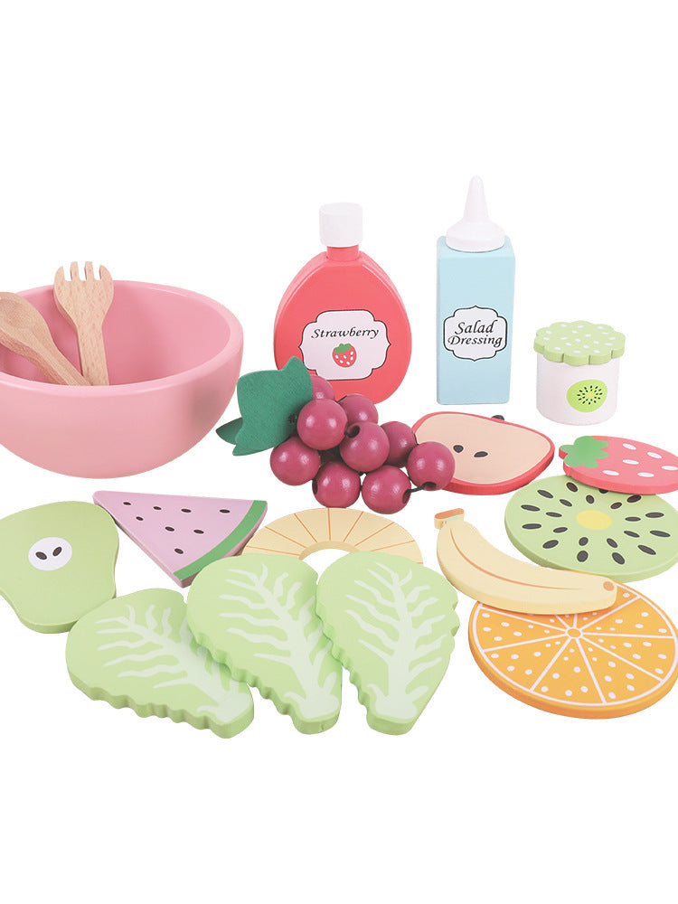 Wooden Pretend Play Food Kitchen Toys Classic Cutting Cooking Set Kids HousePlay Educational Imitation Game Toys for Girls Boys