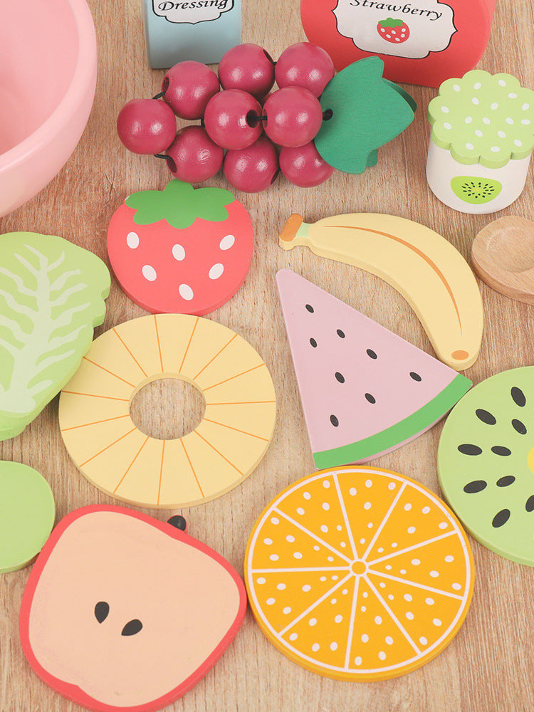 Wooden Pretend Play Food Kitchen Toys Classic Cutting Cooking Set Kids HousePlay Educational Imitation Game Toys for Girls Boys