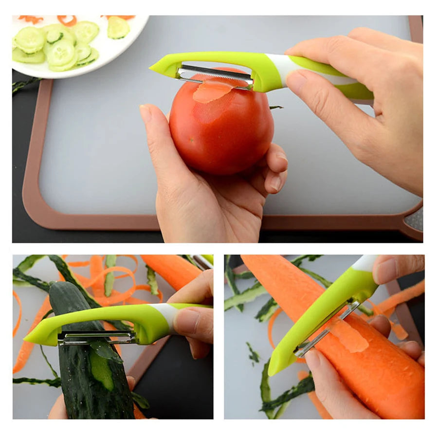 Vegetable and fruit peeler, suitable for kitchen, fruit, vegetable and potato peeler, ergonomic non-slip handle and sharp blade.
