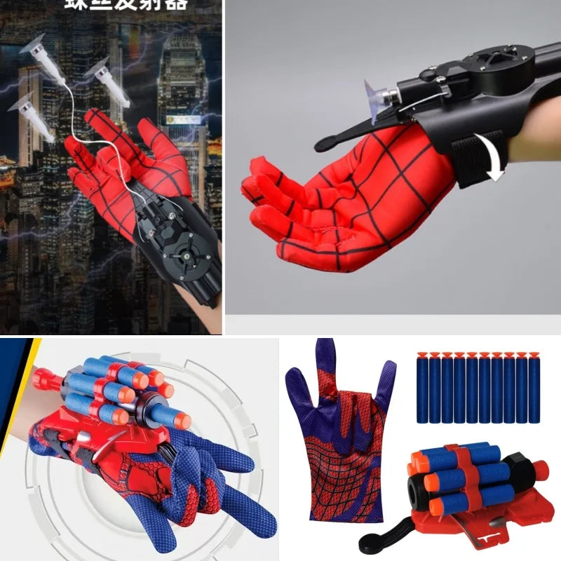 Hot Selling Eva Air Soft Bullet Spider Web Shooters Toy Spider Anime Web Shooters With Wrist Role-Play Toys Set Gifts Hot
