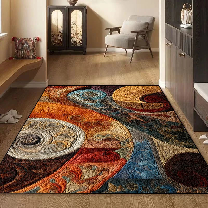 Large Area Carpets for Living Room Easy Clean Non-slip Bedroom Cloakroom Decoration Rugs Washable Sofa Coffee Table Entrance Mat