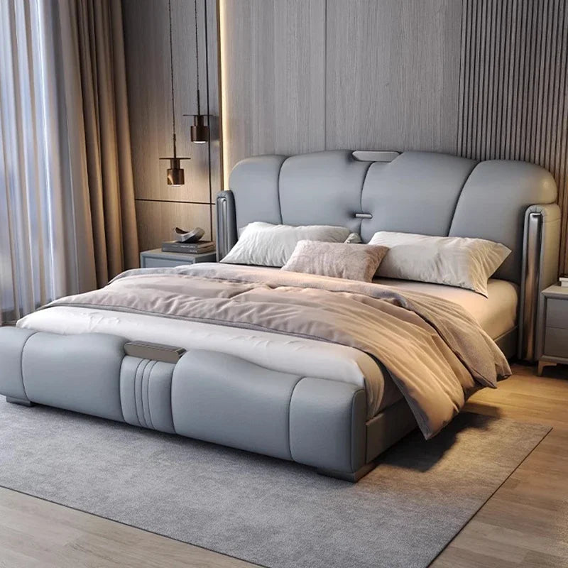 European Sleeping Bed Princess Platform Double Luxury Massage Bed Design Full Storage Sofa Letto Matrimoniale Trendy Furniture