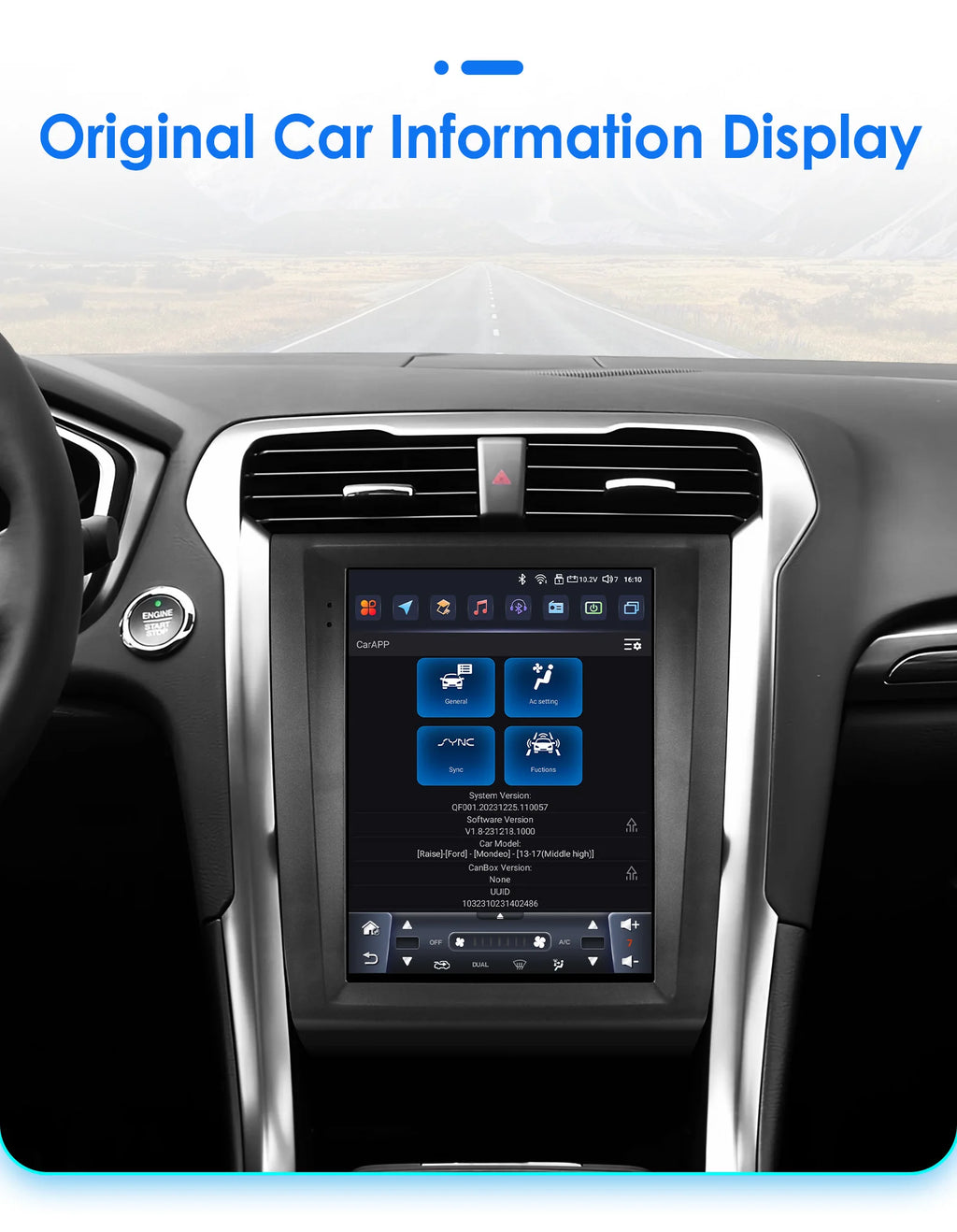 9.7"Carplay Android Auto Car radio for Ford Fusion Mondeo mk5 2013-2019 multimedia car intelligent systems GPS navi Screen Audio