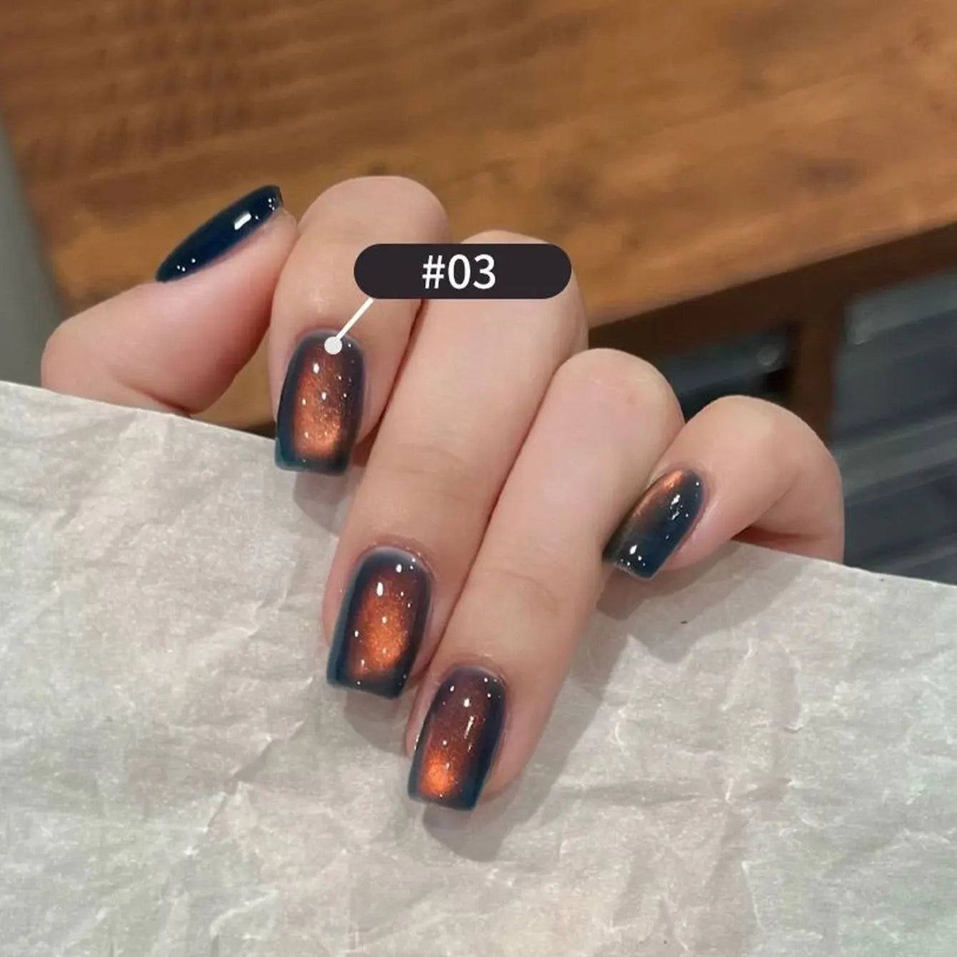10ML 1-10PCS Sunrise Cat Eye Nail Glue Popular Winter Red Colors Silk Glass Bead Chasing Light Magnet Cat Eye Nail Polish Gel