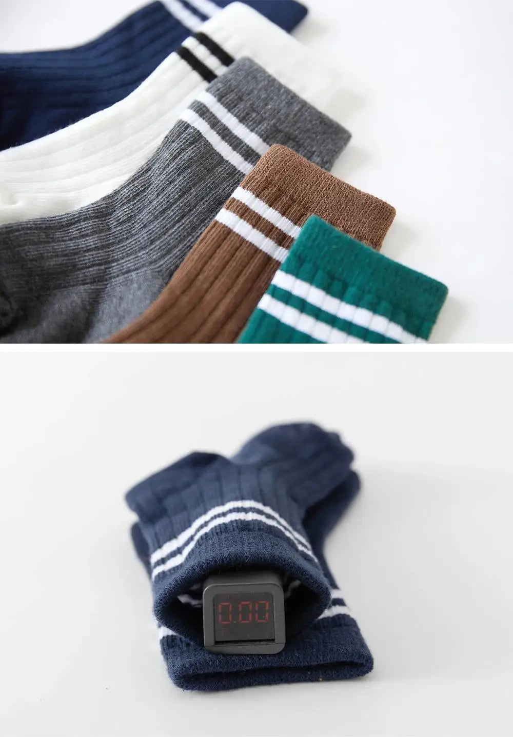4 Pairs/set Babys Boys Striped Socks Pure Cotton Ribbed Toddler Boys Ankle Socks Pack Soft Kids Accessoies Clothes For 0-5Y Boys
