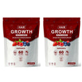 Women Hair Growth Vitamin Gummies Healthy Nourishment with Biotin Collagen Botanical Extracts Also for Skin Nail Care 60 Gummies