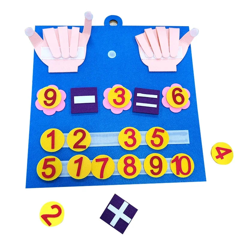 Children Early Education Enlightenment Cognitive Mathematics Busy Board Felt Board Montessori Toys Math for Kids Toys Gifts