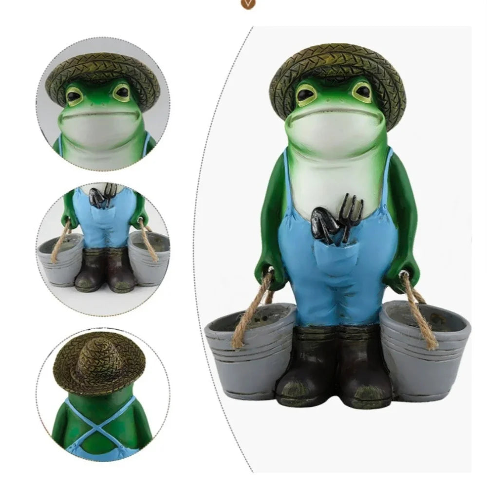 Outdoor Courtyard Balcony Supplies Small Creative Decorative Ornaments Animals Frogs Gardens Succulent Flowerpots Festival Gifts