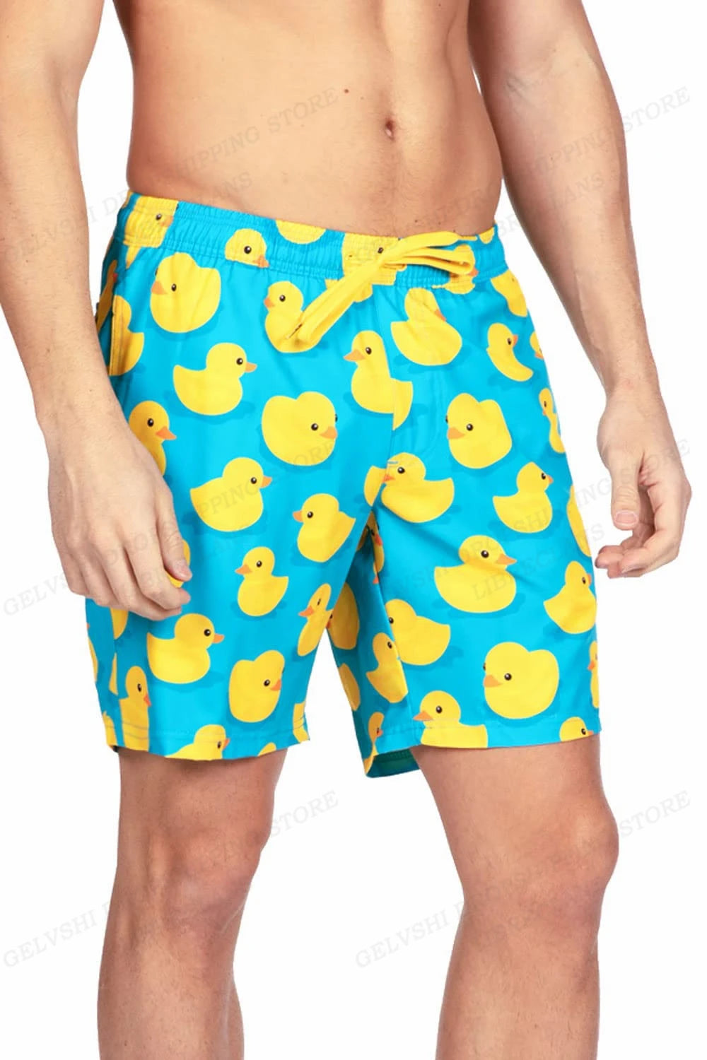 Duck Board Short Kids Beach Shorts Men's Swimming Trunks Masculina Casual Shorts Boy Sports Briefs Swimwear Trunk Quick Dry Pant