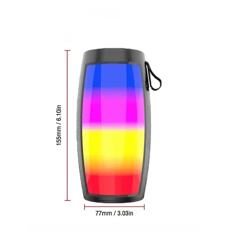 Portable  Wireless Sound Box Bluetooth Speakers Powerful  Subwoofer Car Audio Bass MP3 Player Sound System LED Lights