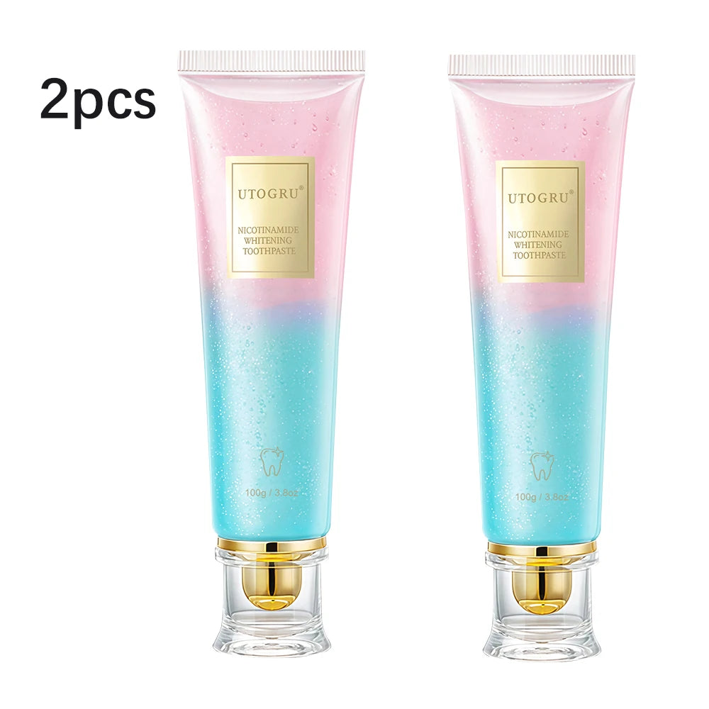 Teeth Whitening Toothpaste Effectively Removes Tea, Coffee, and Wine Stains Fresh Breath Toothpaste for Sensitive Teeth 3 Pack