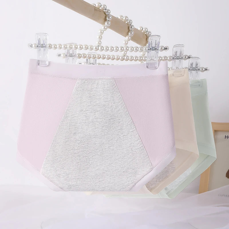 Women's Menstrual Panties Woman Reusable Menstrual Pads Period Underwear Women's Cotton Briefs Menstruation Sexy Super Absorbent