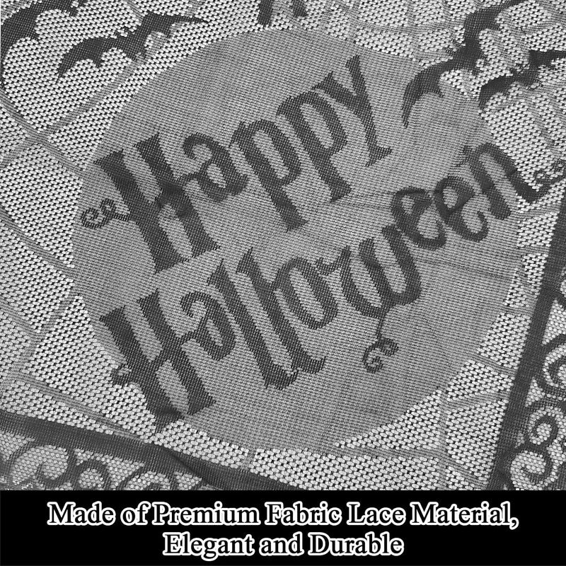 1 pcs of Halloween lace tablecloth spider web skull pattern rectangular shape for party decoration haunted house pumpkin design
