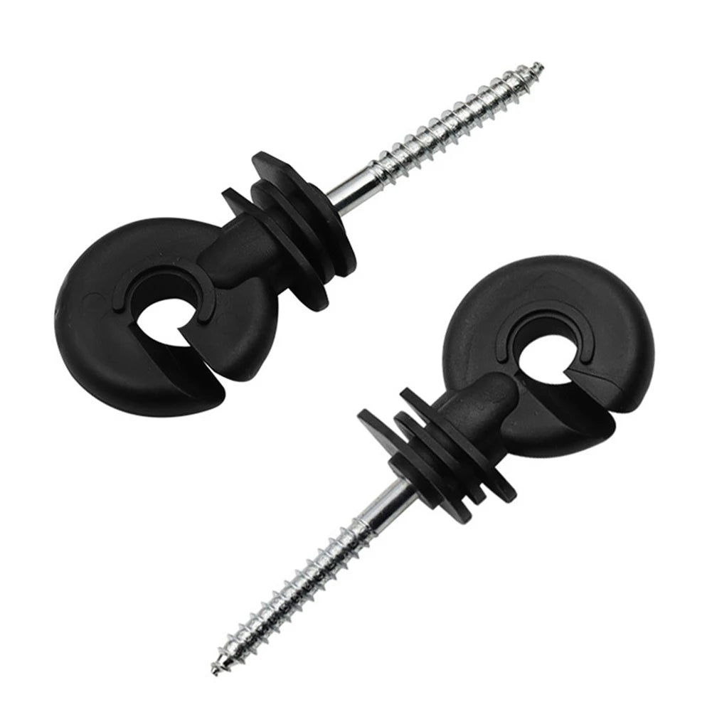 Garden Fencing Trellis 30PCS Premium Electric Fence Insulators For Strong And Safe Wire Connections Carbon Steel Black Insulator