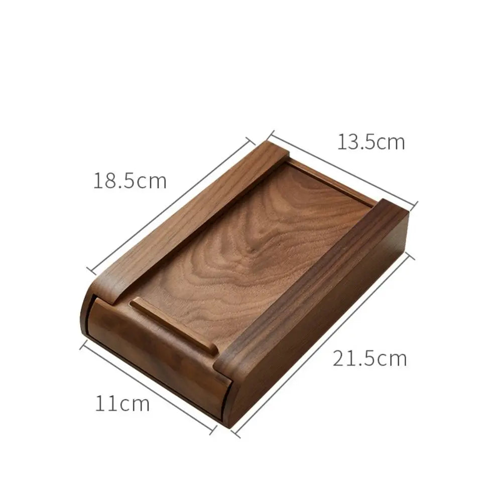 Invisible Storage Box Decoration Bamboo/Walnut Adhesive Hidden Drawer Home Storage Stationery Container Wooden Storage Drawer