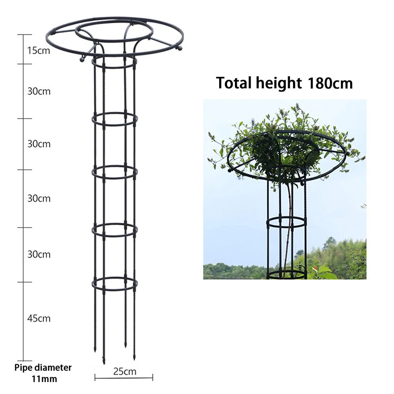 Garden Trellis Umbrella Tower Plant Trellis For Climbing Plants Trellis Support DIY Climbing Trellis Flower Pots Supports