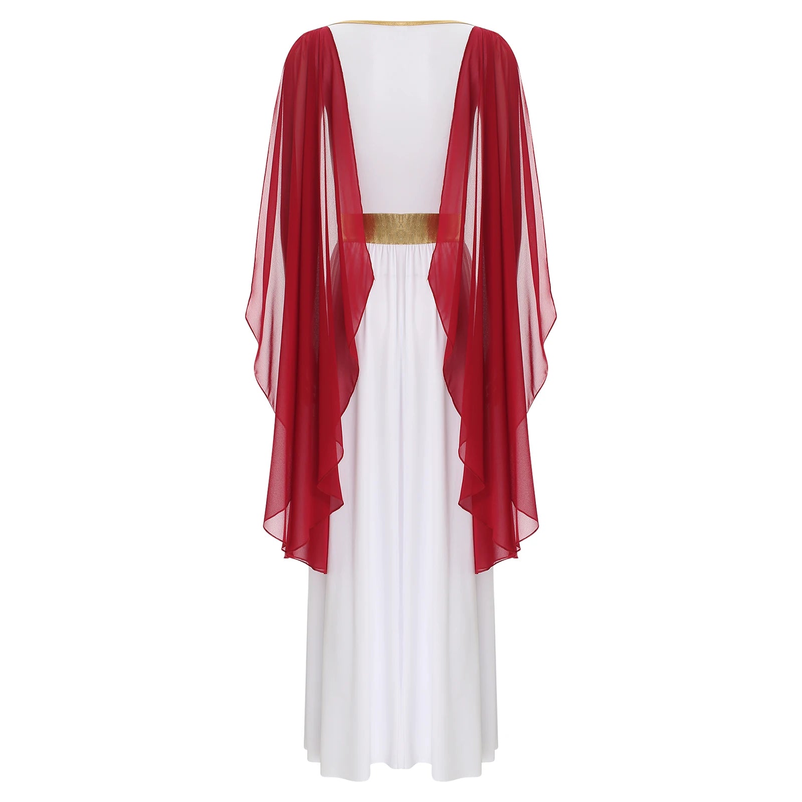 Womens Ancient Greek Costume Halloween Greek Princess Deity Queen Cosplay Flowy Tulle Chiffon Toga Dress Carnival Fancy Dress Up