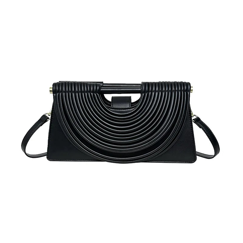 Luxury Evening Handbag For Women Golden Noodle Knot Design Dinner Party Clutch Bag Luxury Designer Square Crossbody Bags