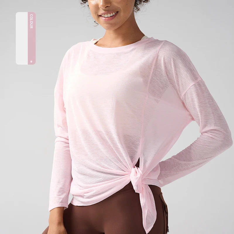 Women's Fitness Sports T-shirt Summer Loose Short Sleeve Quick Drying Gym Running Top Female Leisure Clothing
