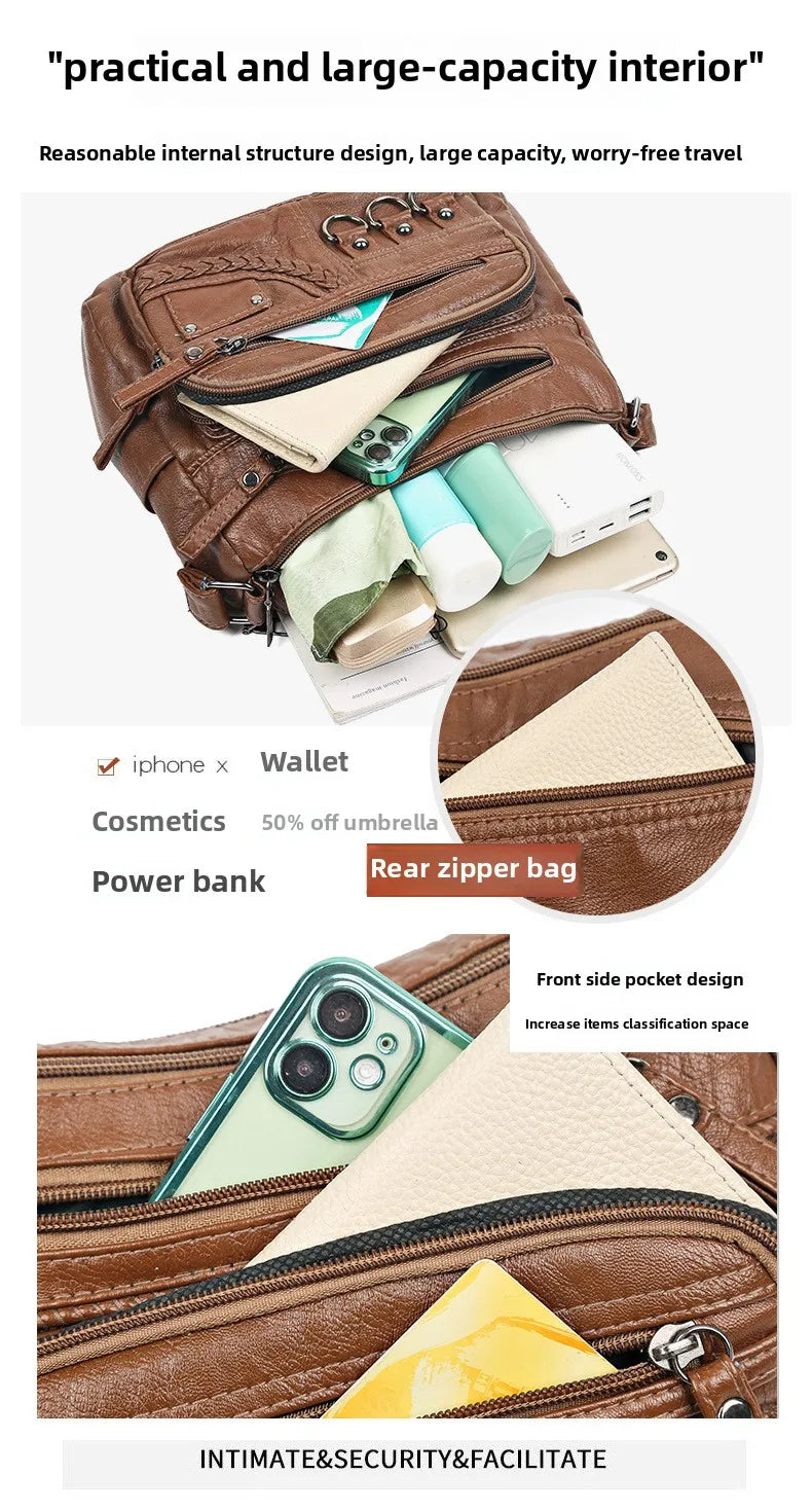 2026 New Ladies Soft Leather Bags High Quality Purses and Handbags Famous Designer Crossbody Shoulder Bag for Women Sac A Main