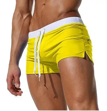 Mens Trunks Boxer Swimming Fashion Back Pocket Design Beach Pants Breathable Beach Shorts for Men