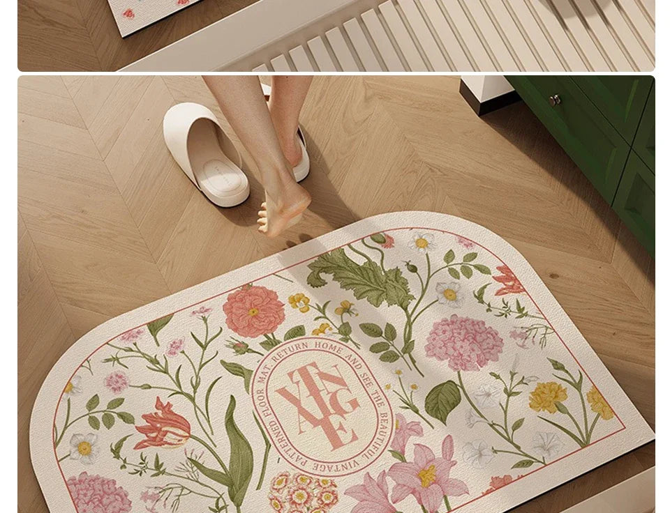 Bathroom Mat Toilet Entrance Doormat Bath Rug Non-slip Carpet  Absorbent Foot Mats for Floor Anti-slip Area Rugs Home Decor