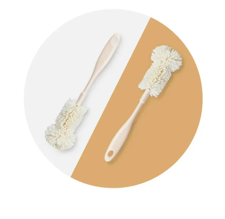 Sponge Brush Cup Scrubber Glass Cleaner Kitchen Cleaning Tool Long Handle Drink Wineglass Bottle Household Cleaning Brush