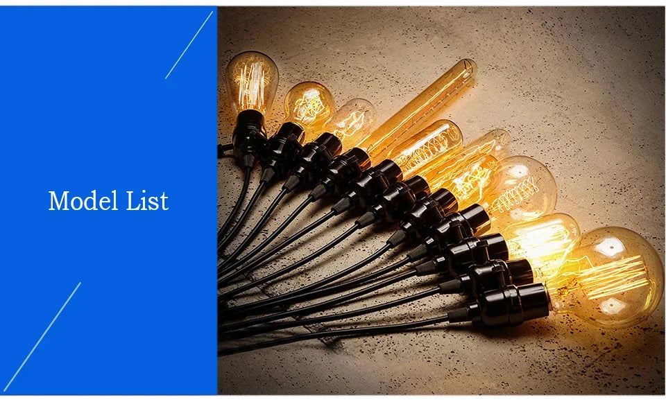 Vintage Edison LED Filament Bulb E27 220V 4W Dimmable Amber Glass ST64 G80 G95 G125 T185 A19 Retro Incandescent Lamp for Home