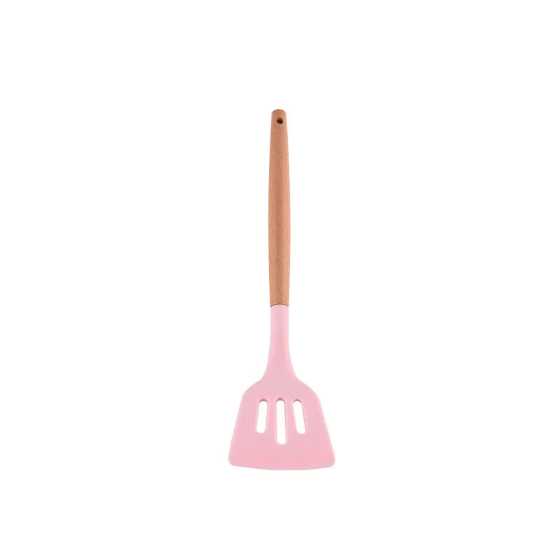 Silicone Turners Gadgets Spatula Egg Fish Frying Pan Scoop Fried Shovel Slotted Turners Kitchen Tools Cooking Utensils Kitchen a