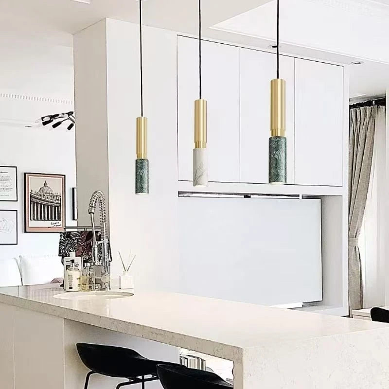 Marble Led Art Pendant Light Modern Nordic Light Luxury Pendant Lamp Indoor Lighting Home Decor For Living Room Bedroom Hotel