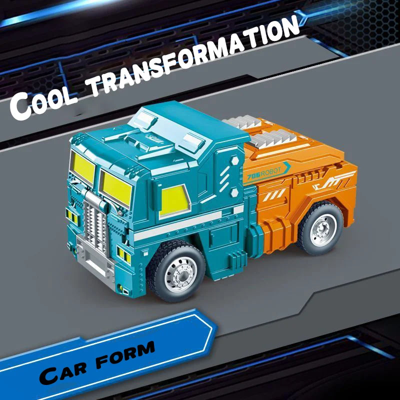 Children's transformable car toys, baby truck, mecha, robot, Police officer model, educational boy,Children's transformable toys