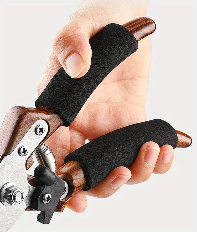 Garden Pruning Shears - Labor-Saving Spring, Sharp Blade, Bent Head, Glass Fiber Wood Grain Sponge Handle