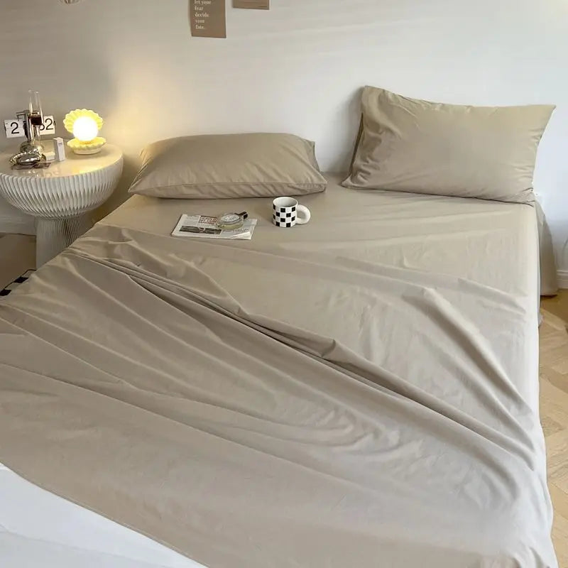 Bed Sheets Plaid Non-slip Comfortable Washed Twin Queen Full Size Nordic Style Universal Bedspread Simple Durable Antibacterial