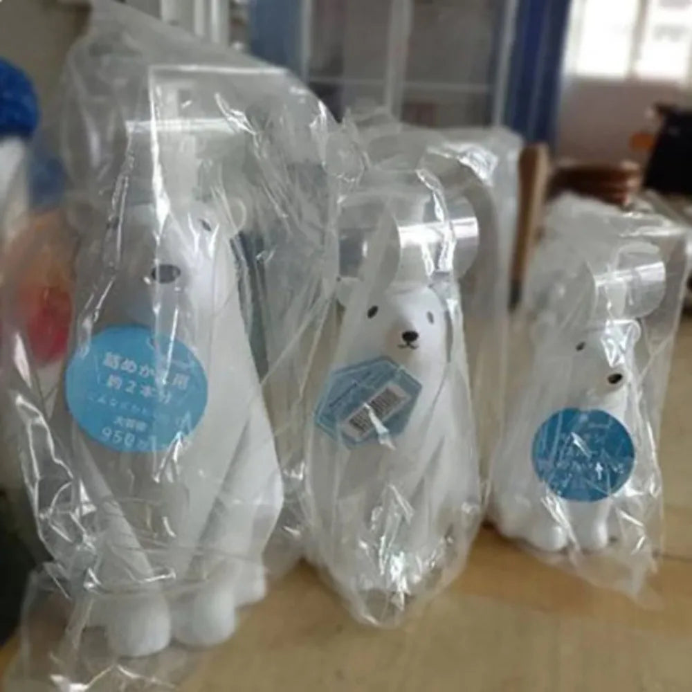 450ml Cute Bear Shape Soap Dispenser Liquid Shampoo Shower Gel Lotion Dispensing Bottle Hand Sanitizer Kitchen Press Pumps