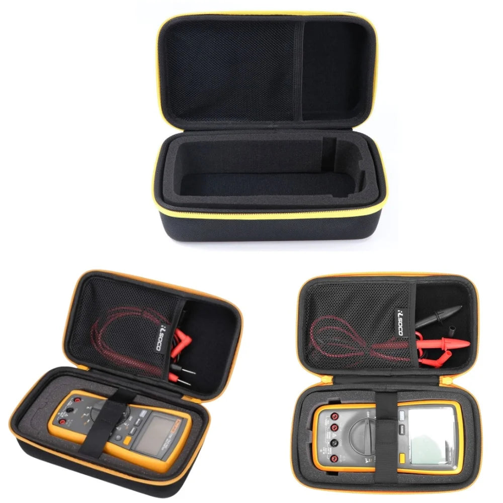 Portable Multimeter Tool Box Shockproof Hard Shell  EVA Multimeter  Case for Fluke 101/115/116/117/113/114/F15B