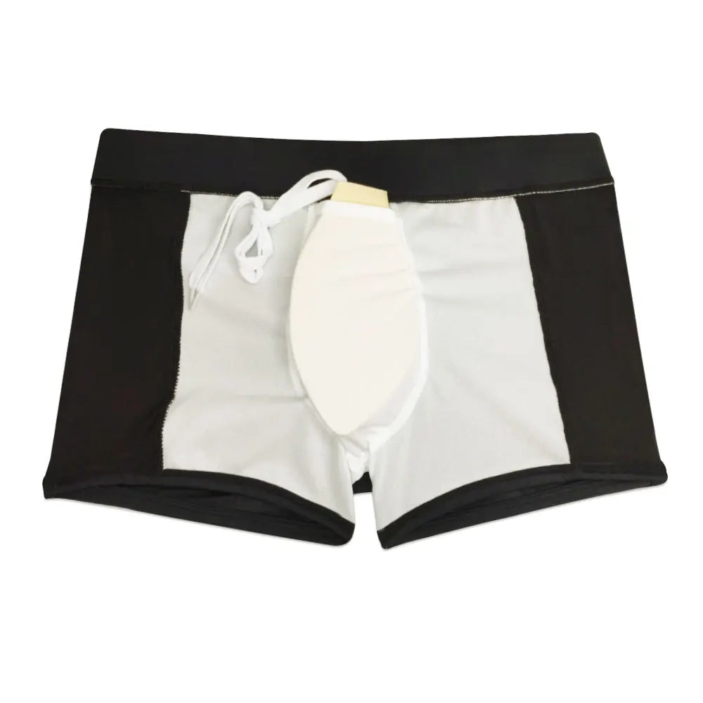 Men's Swim trunks beach pants Surfing bathing suit Surfboard Sexy Mesh Transparent Swimwear Pad Push-up Swimming swimsuits