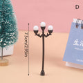 Hot sale 1/12 Dollhouse Miniature Christmas Park Street Lamp Doll Streetlight Decor Toy Home Decor 1pc