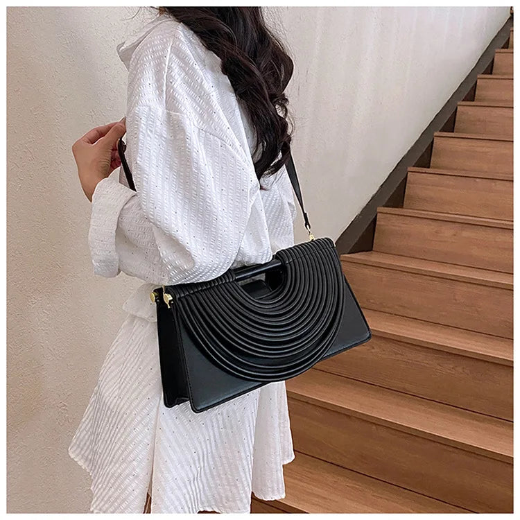 Luxury Evening Handbag For Women Golden Noodle Knot Design Dinner Party Clutch Bag Luxury Designer Square Crossbody Bags