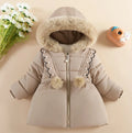 Children's Winter Clothing For Girls 1 to 6 Years Old Cashmere Thickened Fashion Cotton-Padded Jacket Kids Long Sleeve Outfits