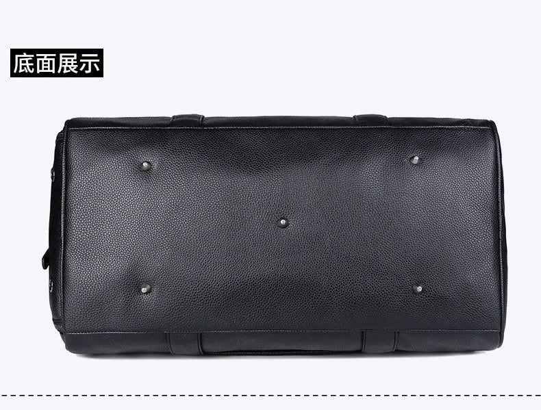Men's Travel Bag Luxury Large Capacity  Luggage Duffle Bag Leather Portable Durable Crossbody Gym Purse Handbag Luggage Outdoor