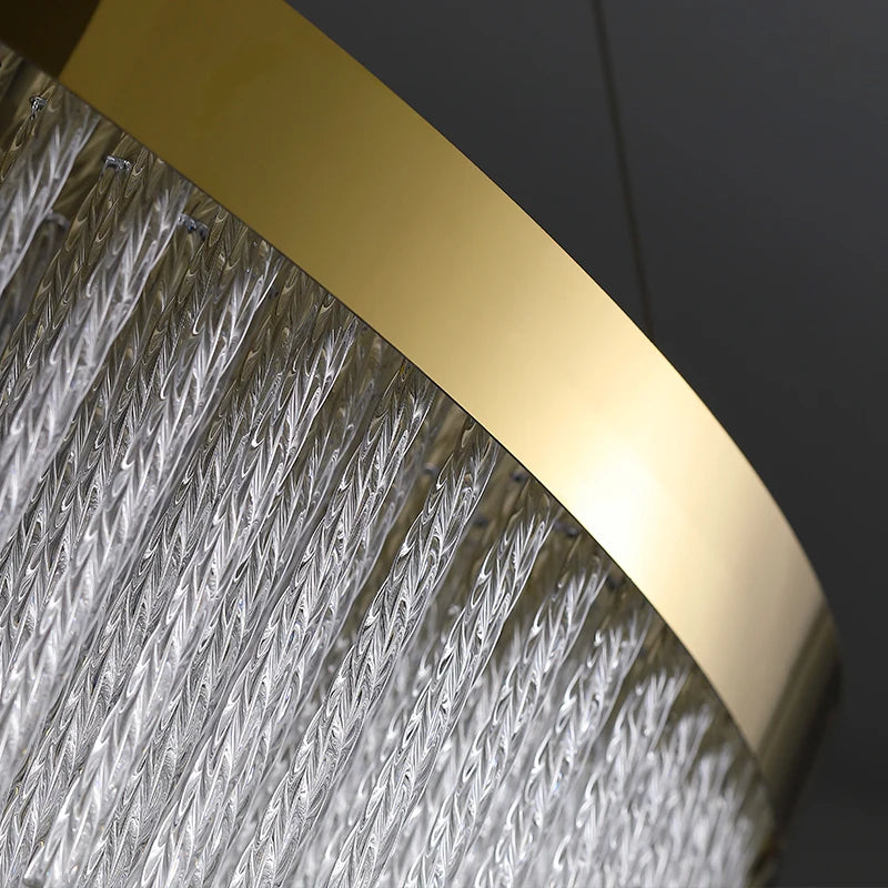 Post Modern Led Chandelier 2026 New Tassel Crystal Pendant Lamp American Luxurious Chandelier Home Decor Luster Lighting Fixture