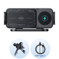 Foldable Phone Holder Car Wireless Charging Phone Mount Universal Phone Holder Intelligent Induction Electric Rotation Charger
