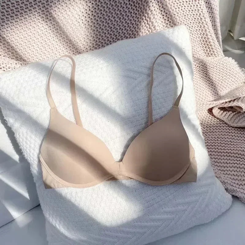 Bras for Women Seamless Backless Underwear Sexy Lingerie 3/4 Cup Bralette Top Wireless Brassiere Intimates Japanese Simple Bra