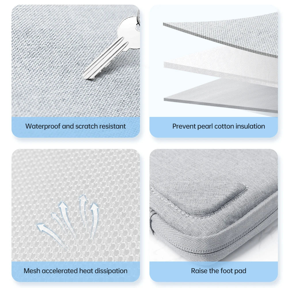 Laptop Sleeve For Macbook Air 13 Case M1 M2 Pro 13.3 14 15 16 Notebook Cover Laptop Bag for Huawei Matebook Asus + Accessory Bag