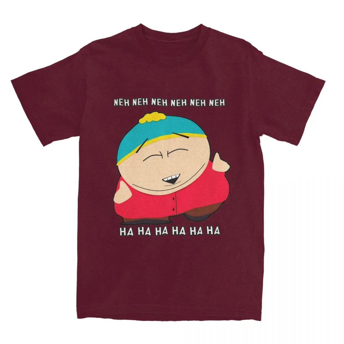 Oversized T Shirt Southparks Eric Cartman Neh Neh Ha Ha 100% Cotton T-Shirts Trending Tshirt for Man Summer Y2K Fun Clothes