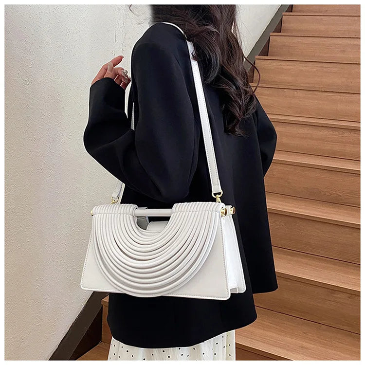 Luxury Evening Handbag For Women Golden Noodle Knot Design Dinner Party Clutch Bag Luxury Designer Square Crossbody Bags