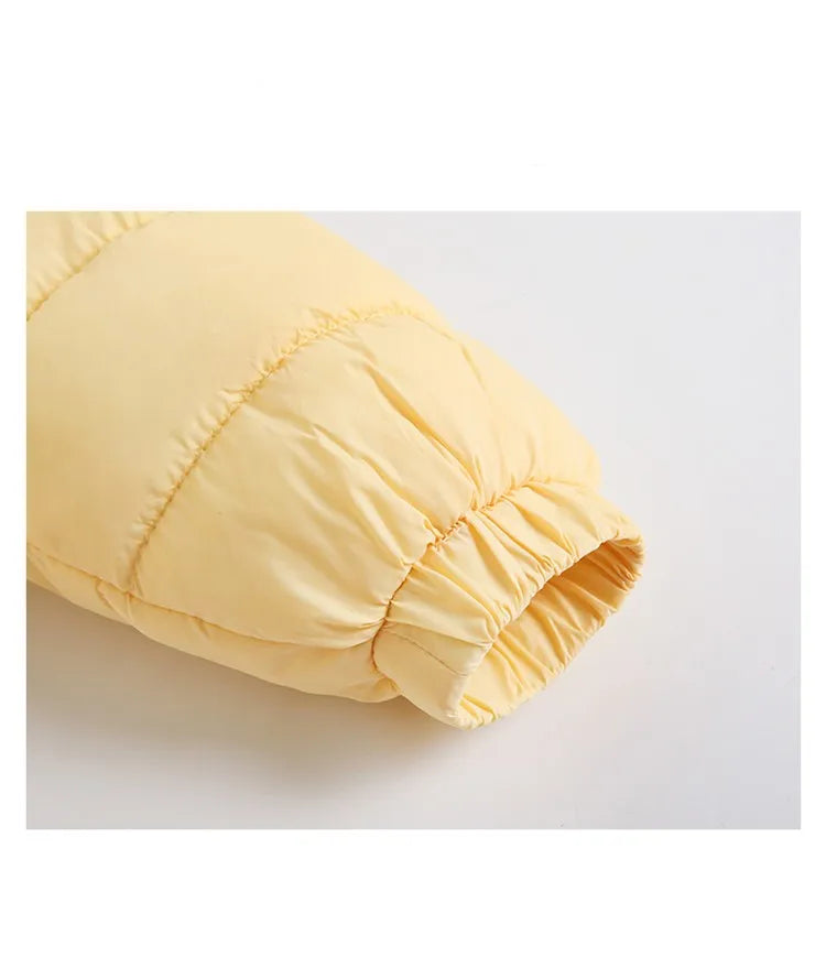 New newborn baby clothes jumpsuit baby solid color crawling clothes for boys and girls aged 0-3 winter cotton clothes for babies