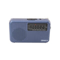 AM/FM portable radio with high sensitivity and high sound quality, uses durable No. 7 batteries, built-in high quality